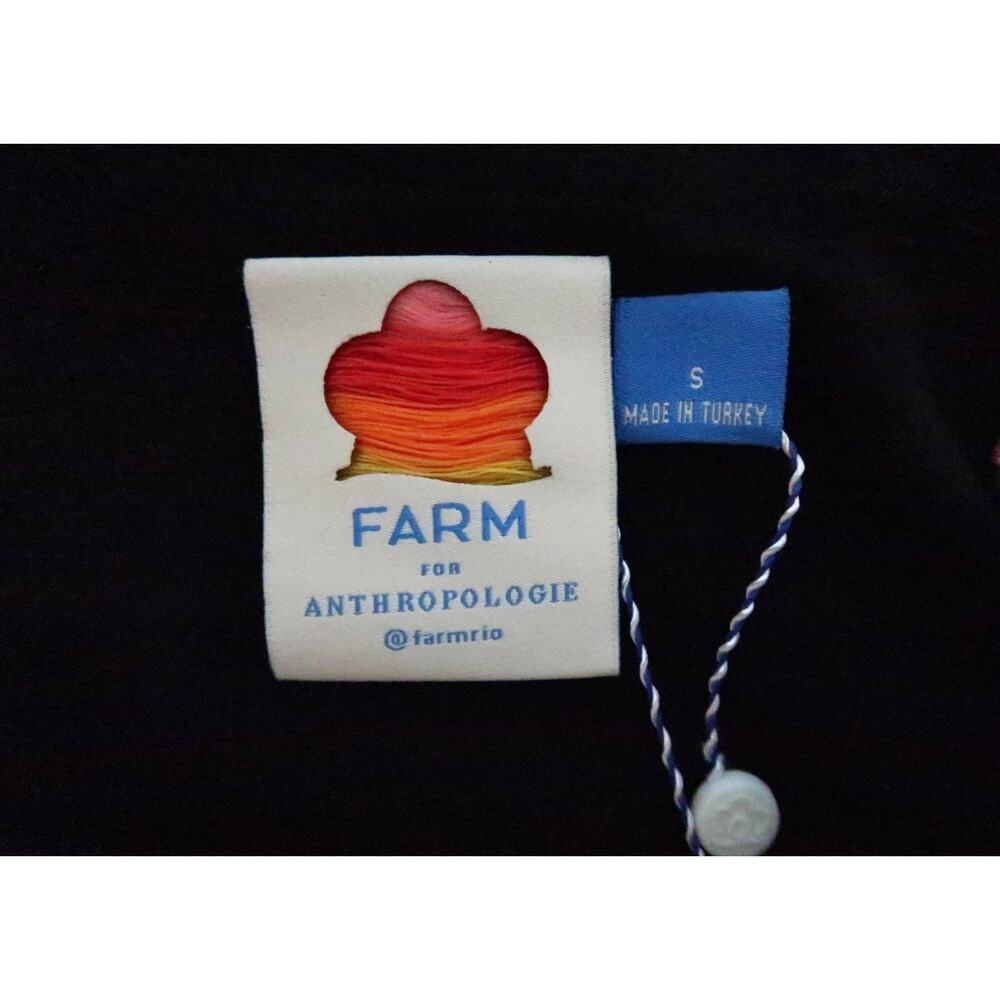 FARM RIO Mesh Check Midi Maxi Ruffle Tiered Skirt Anthropologie S NWT $160 - Picture 8 of 11